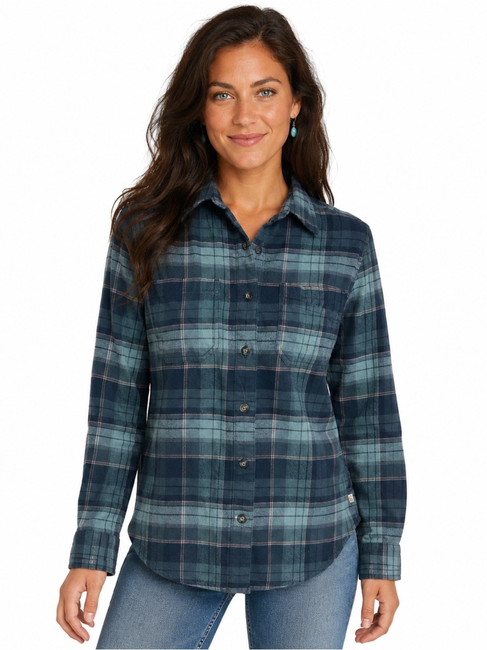 Carhartt Women’s S Rugged Flex Hamilton Plaid Flannel Shirt